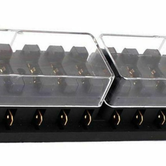 12 Way Circuit ATC/ATO Standard Blade Fuse Box Block Holder 250V 1-40A - Picture 2 of 3